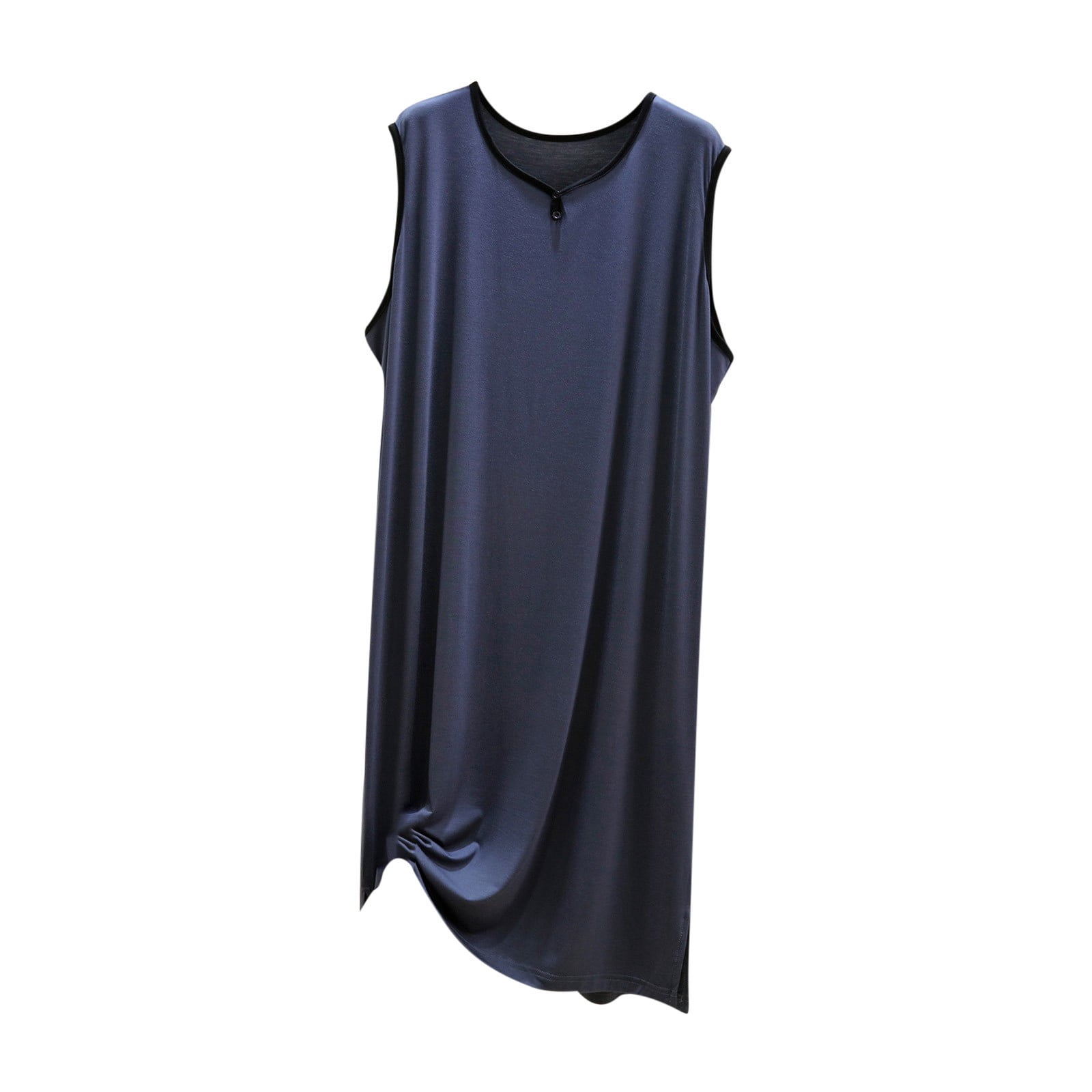 Birdeem Robes for Men Cotton Pajama Mens Loose V-Neck Solid Color Thin Home Pajama