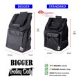 thumbnail image 3 of dbest products Chariot Pliant Portable Plus Grand, Noir, 3 of 6