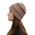 thumbnail image 1 of Bonnets TIMIFIS pour Femmes, Bonnets d'Hiver en Tricot pour Femmes, Extensibles, Chauds, Amples, Tricotés, Bonnets Épais -, 1 of 3