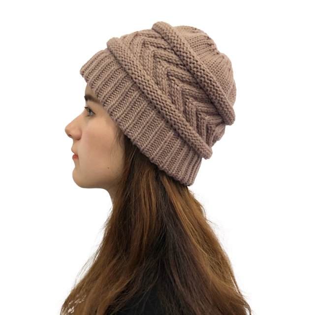 Bonnets TIMIFIS pour Femmes, Bonnets d'Hiver en Tricot pour Femmes, Extensibles, Chauds, Amples, Tricotés, Bonnets Épais -