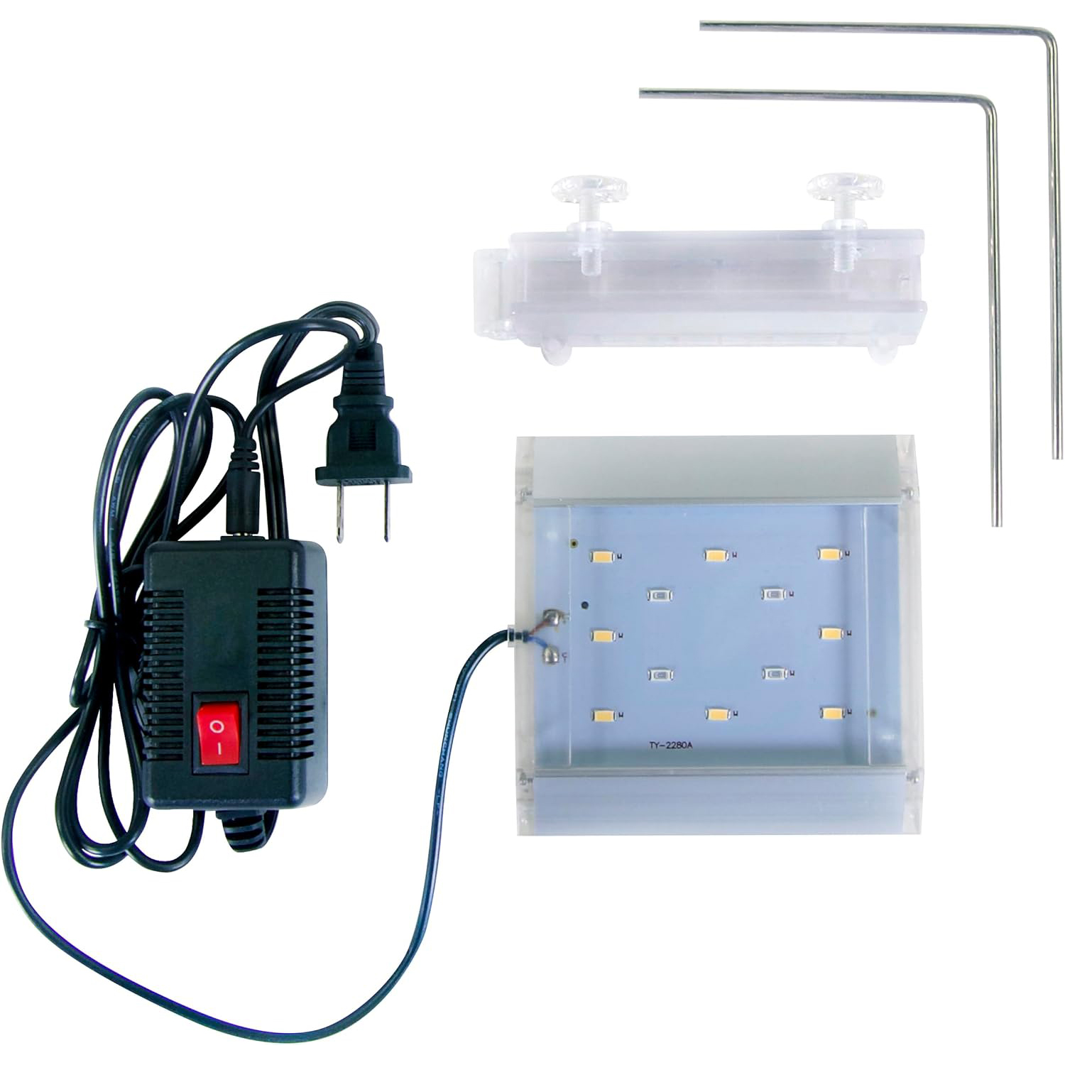 Lampe LED à pince PENN-PLAX Cascade pour la croissance des plantes, pour aquariums sans rebord, 5 à 20 gallons