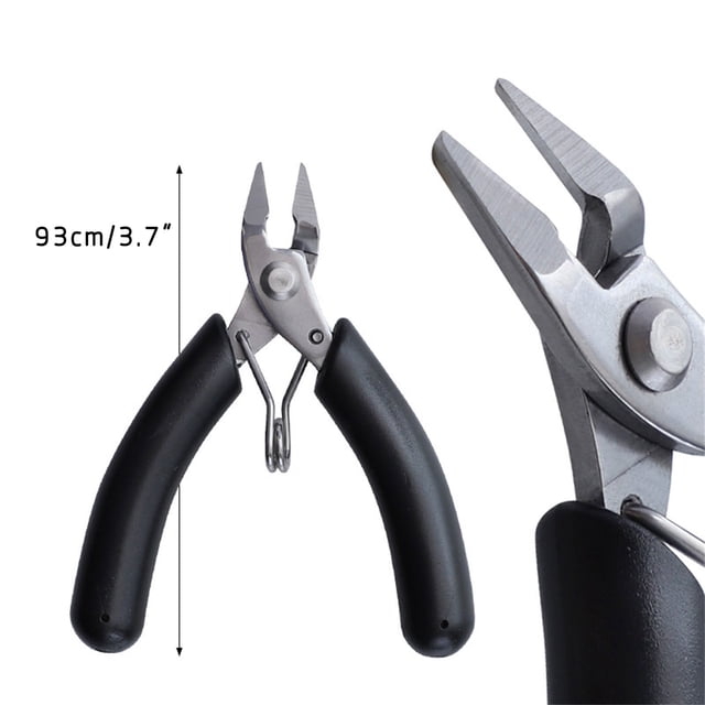 Agiferg Pince Mini en Acier Inoxydable Pince Nez Pointu Pince Nez Plat Pince Nez Courbé