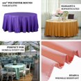 thumbnail image 4 of LNGOOR 108” Wholesale Round Tablecloth Polyester Round Table Linens For Wedding Party Banquet Restaurant -  WHITE, 4 of 11