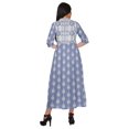 thumbnail image 4 of Moomaya Robe Kurti d'Été à Manches Courtes Imprimée, Tunique Ligne A pour Femmes, 4 of 5