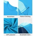 thumbnail image 3 of Charmo Mens UPF 50+ Swim Shirts Quick Dry Short Sleeve Swimsuit Tops Sun Protection Running Sufring Rash Guards, 3 of 9