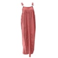 thumbnail image 5 of TrendOFT Combinaisons pour Femmes Décontractées d'Été Mode Amples Tendance à Encolure Carrée Sans Manches à Bretelles Combinaisons pour Femmes une Pièce Salopettes Rouge TTG, 5 of 5