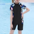 thumbnail image 2 of Girls Rash Guard Swimsuits Cute Print Sun Protection Long Sleeve Bathing Suit for Teens 9-10 Years Girl Fashion, 2 of 9