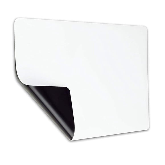 Magnetic Dry Erase Whiteboard Sheet, White Board for Fridge, Small Message Center for Family Office Refrigerator and Kitchen Shopping List