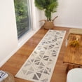 thumbnail image 1 of Rug Branch Nimbus Geometric Indoor Area Rug, Cream Grey, Modern - Living Room, Bedroom, Dining Room, and Kitchen, 1 of 5