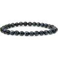 thumbnail image 1 of Bracelet Extensible Unisexe en Perles Rondes de 6 mm en Oeil de Tigre Bleu Naturel, 1 of 5