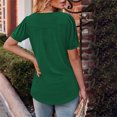 thumbnail image 5 of Liquidation! Hauts Grande Taille pour Femmes, Blouse à Manches Courtes d'Été pour Femmes, T-shirt à Col Rond Uni pour Femmes, 5 of 5