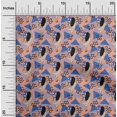 thumbnail image 1 of oneOone Tissu Georgette Viscose Pêche à Poistriangle & Monstre Matériel de Robe Imprimé Tissu au Mètre 42 Pouces de Large, 1 of 3