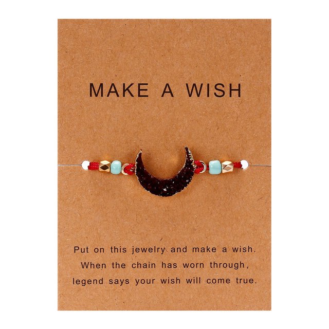 TIMIFIS Bracelets Natural Stone Adjustable Woven Paper Card Bracelet Decorative Bracelet - Summer