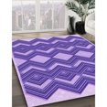 thumbnail image 3 of Ahgly Tapis Rectangulaire Lavable en Machine Intérieur Transitionnel Violet Améthyste Violet, 2 Pieds x 3 Pieds, 3 of 7