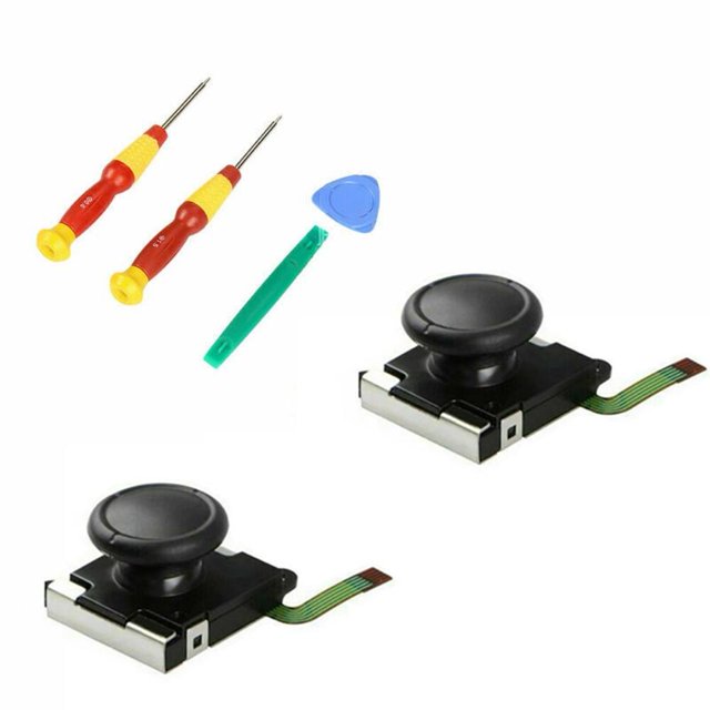 Capuchon de Remplacement 2 Pcs pour Manette à Bascule Analogique 3D Gauche/droite pour Interrupteur