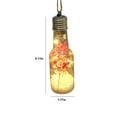 thumbnail image 3 of Home Decoration Christmas Decor Hanging Bottle Light Christmas Lamp Decorations Christmas Tree Bulb 13x4.5cm Light Bulb Decorative Items Gift Clear Light Bulbs, 3 of 7