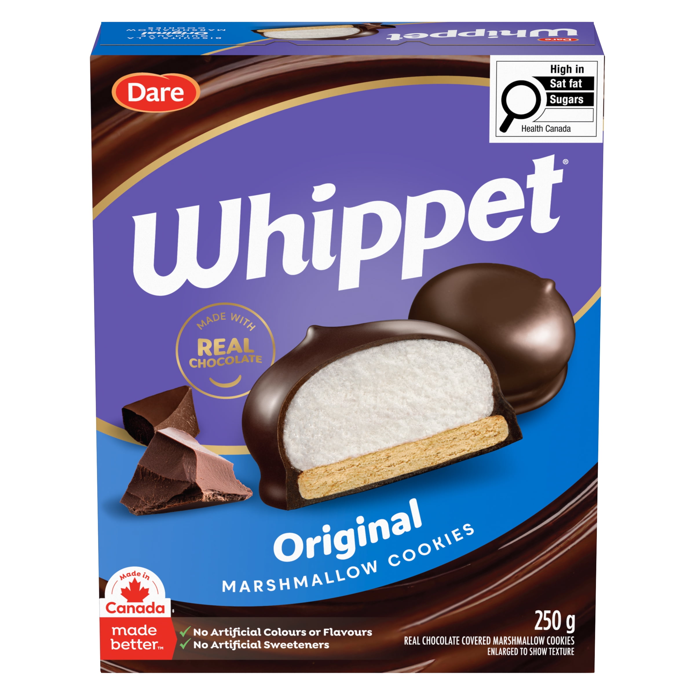 Whippet Original Chocolate Covered Marshmallow Cookies, Dare