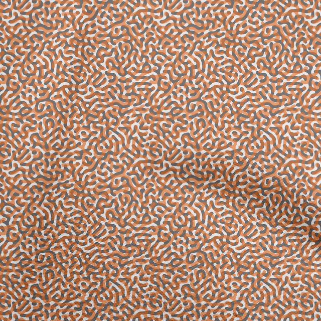 oneOone Cotton Poplin Orange Fabric Abstracts Sewing Craft Projects Fabric Prints By Yard 42 Inch Wide