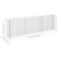 thumbnail image 4 of vidaXL Gabion Lit Surélevé Acier Galvanisé 270x30x90 cm, 4 of 4