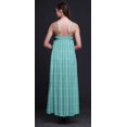 thumbnail image 4 of Bimba Rayon Tie-Dye Ladies Printed Backless Spaghetti Strap Long Maxi Evening Party Dress-Small, 4 of 4