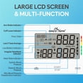 thumbnail image 3 of Large Cuff Blood Pressure Monitor, 22-42cm Adjustable X-Large Cuff, Easy@Home EBP-073, 3 of 7