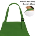 thumbnail image 4 of TOPTIE Kids Aprons with Pocket & Adjustable Strap, Child Chef Bib Apron for Kitchen Cooking Baking Painting-Kelly Green-XXL, 4 of 8