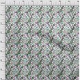 thumbnail image 4 of oneOone Velvet White Fabric Asian Suzani Sewing Material Print Fabric By The Yard 58 Inch Wide, 4 of 5