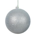 thumbnail image 1 of Vickerman N592507DG Boule à Capuchon Percée Pailletée Argentée, Ornement, 10 Po, 1 of 4