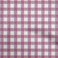 thumbnail image 1 of oneOone Rayon Red Fabric Check Dress Material Fabric Print Fabric By The Yard 56 Inch Wide, 1 of 4