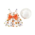 thumbnail image 3 of Robe Bébé Sans Manches Robe Tutu Bébé Robe d'Été Fille avec Chapeaux Ensemble 2 Pcs Robe de Fée Tout-Petit 3-4 Ans, 3 of 3