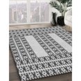 thumbnail image 3 of Ahgly Company Machine Washable Indoor Square Transitional Carbon Gray Area Rugs, 4' Square, 3 of 7