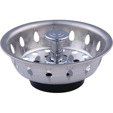 Crépine d'évier de luxe Peerless entièrement métallique avec bouchon