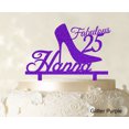 thumbnail image 1 of Custom Birthday Cake Topper Personalized Glitter Cake Topper Color Option Available 5-7 Inches Wide, 1 of 1