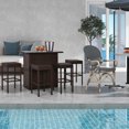 thumbnail image 2 of Outsunny 5pcs Rattan bar Set, 2 of 10