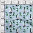 thumbnail image 2 of oneOone Viscose Chiffon Light Blue Fabric Beach Sewing Craft Projects Fabric Prints By Yard 42 Inch Wide, 2 of 4