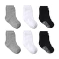 thumbnail image 1 of yocbz Baby Clothes 6PC Children Socks Comfortable Soft Fashion Solid Color Children Floor Socks F,3-5 Years, 1 of 3