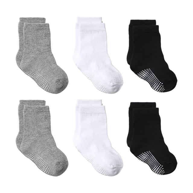 yocbz Baby Clothes 6PC Children Socks Comfortable Soft Fashion Solid Color Children Floor Socks F,3-5 Years