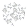 thumbnail image 1 of GUOOL 100x Flower Beads Crafts Handmade Flower Bead Charms Transparent Floral Bead Clear, 1 of 9