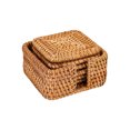 thumbnail image 2 of Ruiboury 6x Woven Coaster Set Natural Elegance For Table Setting Anti-scalding Braided Coasters For Drinks Style 2 Diameter 8cm, 2 of 6