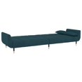 thumbnail image 5 of vidaXL 2-Seater Sofa Bed with Two Pillows Blue Velvet, 5 of 5