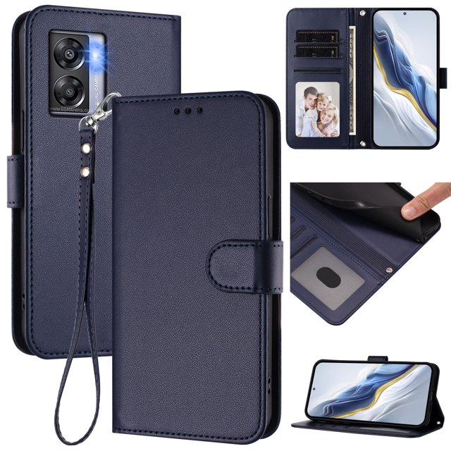 GANGXUN Wallet Case for OnePlus Nord N300 – Magnetic Closure, RFID Blocking, Wrist Strap, Wireless Charging Compatible