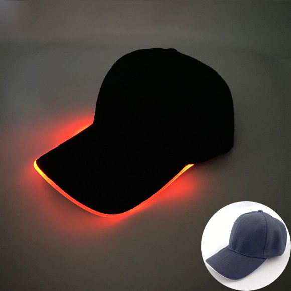 Trendy Light Up Glowing Baseball Hat LED Luminous Hip Hop Rap Cap DJ Dance NightClub Bar Party Props Neon Hiphop Hat Supplies Wangyu