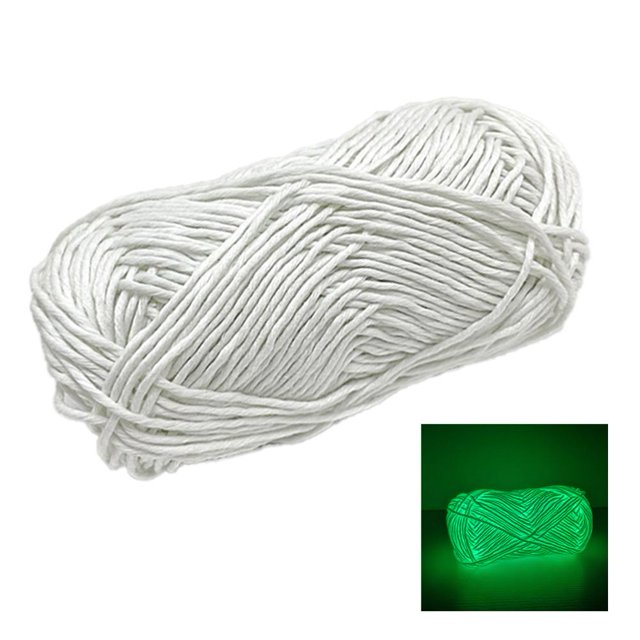50m Functional Yarn Hand Woven DIY Luminous Braided Crochet Luminous Wire