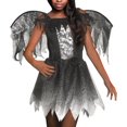 thumbnail image 2 of Dark Angel Halloween Costume for Children, Girls Size M (7/8), by Fun World, 2 of 4
