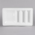 thumbnail image 1 of Tuxton GZP-800 14 x 0.62 in. Taco Plate Stackable- Porcelain White - 6 pcs, 1 of 4
