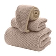 thumbnail image 2 of Dvkptbk Extra Large Bath Towel Shower Cap Set Of 3 Oversized Bath Sheet Super Soft Absorbent Bathroom Towel Set Microfiber Dry Shower Towel for Hotel Bath Gym, 2 of 6