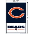 thumbnail image 2 of NFL Chicago Bears - Logo 21 Wall Poster, 22.375" x 34" Framed, 2 of 4