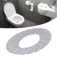 thumbnail image 3 of Toilet  Cover Thickened Washable Soft Material Keep Warm Skin Friendly Durable Exquisite Color Toilet  Cushion, 3 of 8
