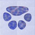 thumbnail image 1 of Ahgly Tapis d'Intérieur Lavable en Machine Carré Lavande Bleu, 5 Pieds Carré, 1 of 7