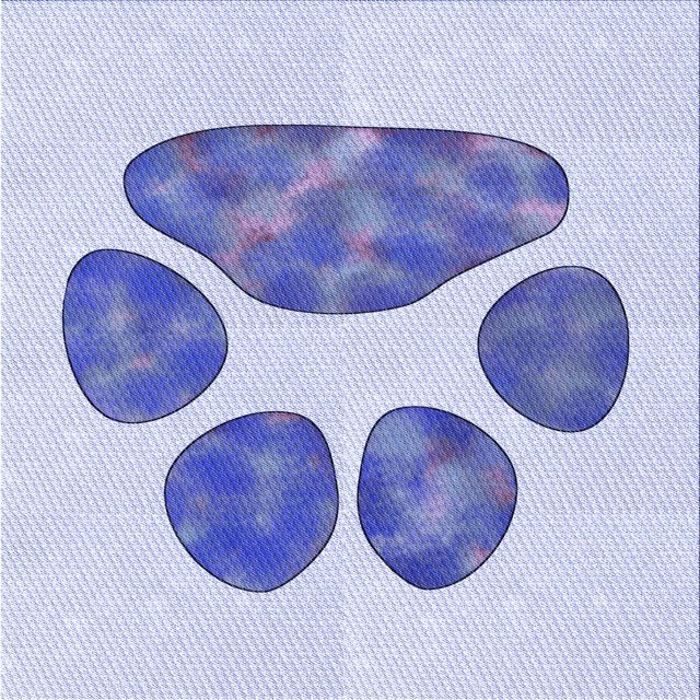 Ahgly Tapis d'Intérieur Lavable en Machine Carré Lavande Bleu, 5 Pieds Carré